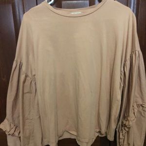 nude Zara t-shirt size M